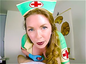 dominating super hot nurse drains and abases you